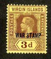 212 X)  Br. Virgin Is. 1916  SG.79a -sc MR2-lemon    M* - Britse Maagdeneilanden