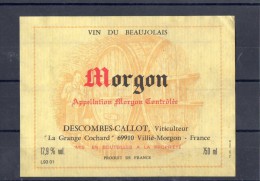 MORGON - Descombes - Callot - Beaujolais