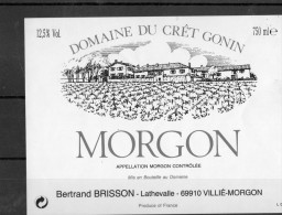 MORGON - Domaine Du Cret Gonin - Beaujolais