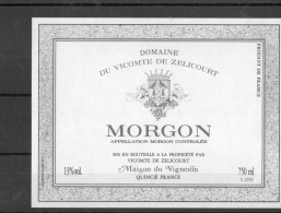 MORGON - Domaine Du Vicomte De Zelicourt - Beaujolais