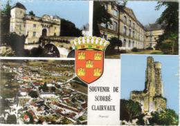 CPSM SCORBE CLAIRVAUX (Vienne) - Souvenir De.....4 Vues - Scorbe Clairvaux