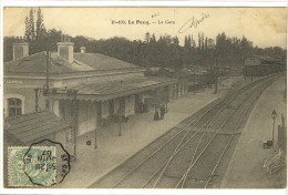 Carte Postale Ancienne Le Pecq - La Gare - Chemin De Fer - Le Pecq