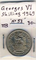 PIECE MONNAIE 1 SHILLING 1949 # GRANDE BRETAGNE #GEORGE VI # GEORGIUS - I. 1 Shilling