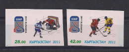 Kyrgyzstan. 2011 Ice Hockey World Championship. Slovakia. 2v IMPERFORATED - Kirghizistan