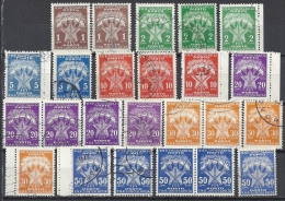 Jugoslawien Jugoslavija Posten Gestempelt Porto Ua. Yvert No. 114, 115, 116, 117, 118, 119, 120 - Timbres-taxe