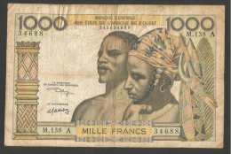 BANQUE CENTRALE Des ETATS De L´ AFRIQUE De L´ OUEST - 1000 Francs (M. 138 A - 34668 - Sonstige – Afrika
