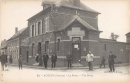 ACHEUX LA POSTE ANIMEE 80 SOMME - Acheux En Amienois