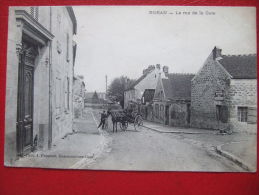 60 - BORAN - LA RUE DE LA GARE - BEAU PLAN CHARETTE À CHEVAL - RARE - - Boran-sur-Oise