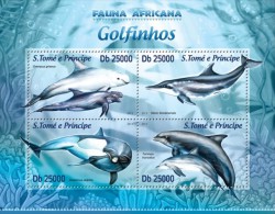 S. Tome&Principe. 2013 Dolphins. (216a) - Delfines