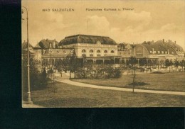 Litho Bad Salzuflen Um 1910 Fürstliches Kurhaus Und Theater Heinrich Uekermann - Bad Salzuflen