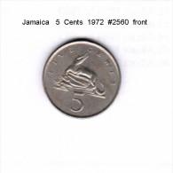 JAMAICA    5  CENTS  1972   (KM # 46) - Giamaica