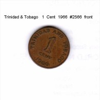 TRINIDAD & TOBAGO    1  CENT  1966   (KM # 1) - Trinidad & Tobago