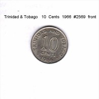 TRINIDAD & TOBAGO    10  CENTS  1966   (KM # 3) - Trinidad Y Tobago