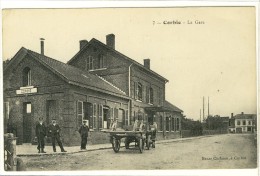 Carte Postale Ancienne Corbie - La Gare - Chemin De Fer - Corbie