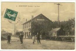 Carte Postale Ancienne Oisement - La Gare - Chemin De Fer - Oisemont