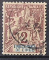 P 282 ++ FRANCE DE L'INDE INDIEN 1892  CANCELLED USED - Other & Unclassified