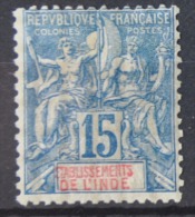 P 282 ++ ETABLISSEMENT L'INDE 1892  HINGED * - Neufs