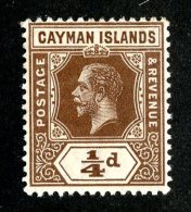 236 X)  Cayman Is. 1912  SG40 -sc 32    M* - Kaimaninseln