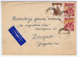 Old Letter - Poland, Polska - Posta Aerea