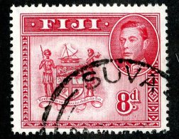 265 X)  Fiji 1938  SG261cd -sc126a (perf 13)  (o) - Fiji (...-1970)