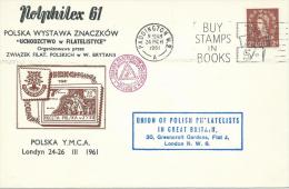 1961. POLPHILEX  61  STAMP EXHIBITION  IN  LONDON. - Regering In Londen(Ballingschap)