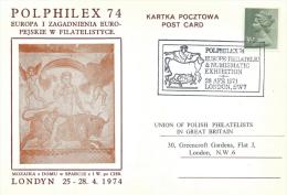 1974. POLPHILEX 74. PHILATELIC & NUMIZMATIC EXHIBITION. LONDON - Gouvernement De Londres (exil)