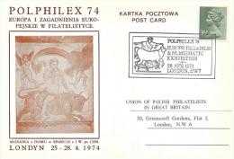 1974. POLPHILEX 74. PHILATELIC & NUMIZMATIC EXHIBITION. LONDON - Government In Exile In London