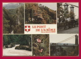 LE PONT DE L´ABÎME. - ALBY-SUR-CHERAN. "Aux Gorges Du Chéran" - Hôtel-Bar-Restaurant. (C.P.M. - Multivues.) - Alby-sur-Cheran