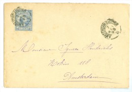 BRIEFOMSLAG Uit 1898 * Gelopen Van LOKAAL AMSTERDAM * SPOORSTEMPEL AMSTERDAM-ZUTPHEN (7888d) - Lettres & Documents