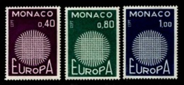 (039) Monaco  Europa Cept  1970	  ** / Mnh  Michel 977-79 - Otros & Sin Clasificación