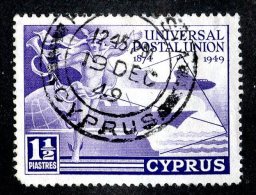 313 X)  Cyprus -1949  SG# 168 (o) Sc160  Cat. £1.25 - Zypern (...-1960)