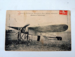 Carte Postale Ancienne : Semaine D'aviation Bordeaux Beau-Desert-Merignac : Morane à L'Atterrissage - Merignac