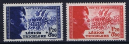France: 1942, Yv Nr 565 - 566   MH/* - Nuevos
