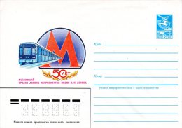 URSS. Entier Postal De 1985. Métro De Moscou. - Tranvie