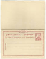 Germany 1900 Southwest Africa - Postal Stationery Card With Reply - Sud-Ouest Africain Allemand