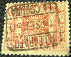 Spain 1940 Telegraph Stamp 15c - Used - Telegrafi