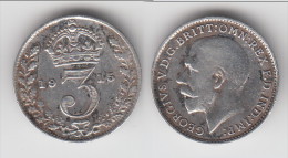 **** GRANDE-BRETAGNE - GREAT-BRITAIN - 3 - THREE PENCE 1915 GEORGE V - SILVER **** EN ACHAT IMMEDIAT !!! - F. 3 Pence