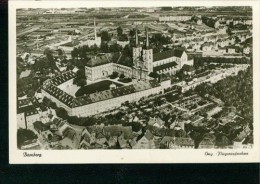 Bamberg Original Fliegeraufnahme Mit Wohngebiet Kirche Dom Sw 50er - Bamberg