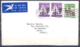 JOHANNESBURG  Lettre  Annee 1965    PAR AVION   Affranchissement De 3 Timbres - Brieven En Documenten