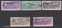 Russie N° PA 118 - 122 ° Avions Survolant Les Aéroports De Moscou - 1965 - Used Stamps