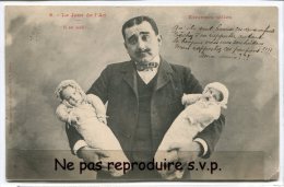 - 9 - Le Jour De L´An - Etrennes Utiles, 2 Beaux Bébés, Il Est Midi, En 1903, Précurseur, Peu Courante, BE, Scans. - Neujahr