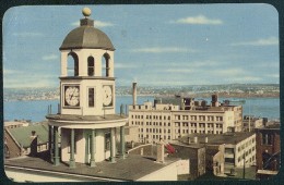 Town Clock (built In 1800) And Harbour Halifax, Nova Scotia, Canada. -------- Postcard Traveled - Halifax