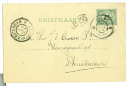 HANDGESCHREVEN BRIEFKAART GELOPEN IN 1904 Van ZEIST Naar AMSTERDAM *  NVPH 55 (7892e) - Covers & Documents