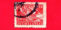 JUGOSLAVIA  - 1947 - Partigiani - Partisan Girl And Flag - 2.50 - Oblitérés