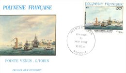 (M400) French Polynesia FDC Cover - Premier JOur - 1981 - Pointe Venus - FDC