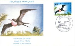 (M400) French Polynesia FDC Cover - Premier JOur - 1980 - Birds - Fregata Minor - FDC