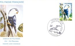 (M400) French Polynesia FDC Cover - Premier JOur - 1980 - Birds - Vini - FDC