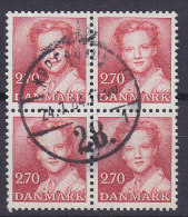 Denmark 1984 Mi. 793      2.70 Kr Queen Königin Margrethe II. 4-Block !! - Blokken & Velletjes