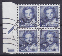 Denmark 1990 Mi. 969      4.75 Kr Queen Königin Margrethe II. 4-Block !! - Blokken & Velletjes