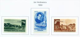 ROMANIA - 1950 Andreescu Mounted Mint - Neufs